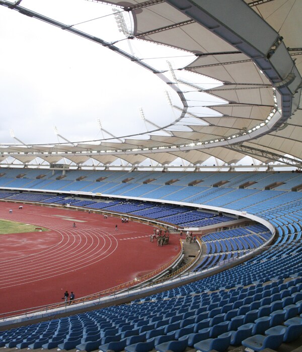 Jawaharlal Nehru Stadium inaugurated for Commonwealth Games