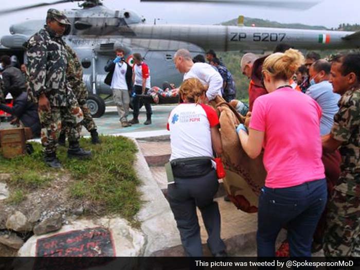 Indian Armed Forces Help in Nepal Rescue and Relief Operations After Devastating Earthquake