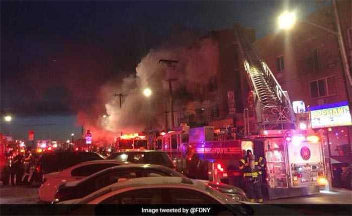 Huge Fire Breaks Out In New York Apartment Building: Pics