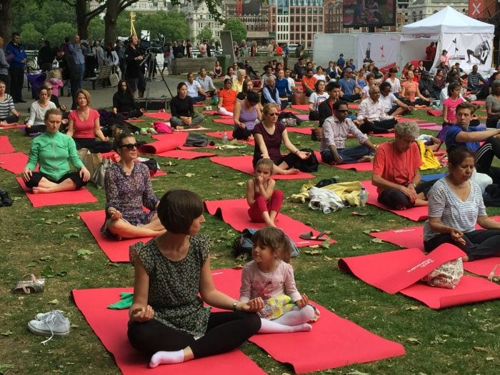 From London To New York Thousands Roll Out Mats To Perform Yoga