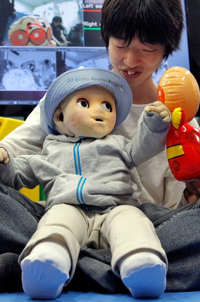 Japanese scientists unveil baby robot