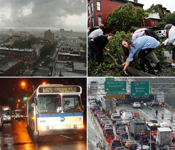 New York City struggled to recover on Friday from a fierce storm that roared through Thursday night, throwing down trees like sticks, crippling debris-strewn neighborhoods in Brooklyn, Queens and Staten Island, disrupting commuter rail service and killing at least one person.<br><br>(NYT Photo)