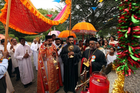 The colorful Indian Orthodox congregation has taken over what was once the home of the strictest Calvinist worship. (NYT Photo)