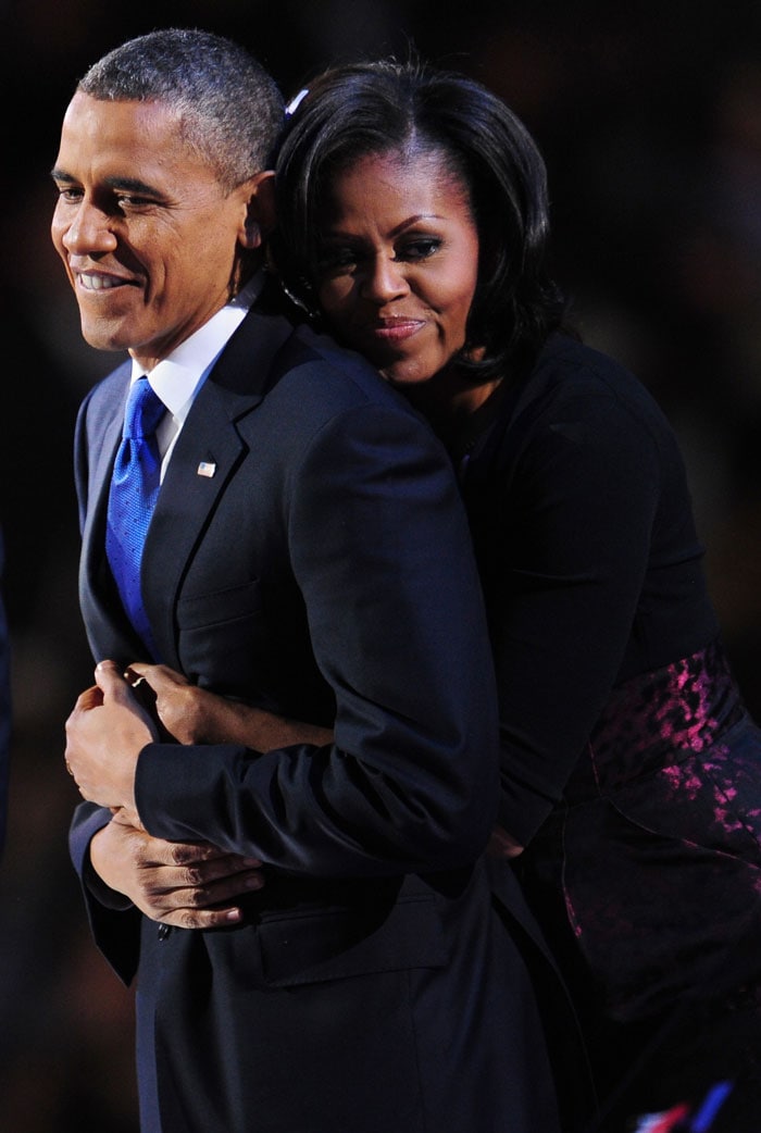 In pics: Obama\'s night. Four more years