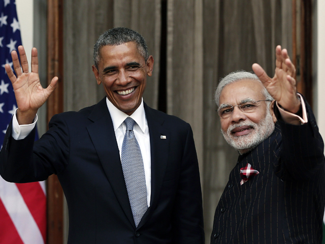 President Obama and PM Modi Meet at Hyderabad House For Bilateral Talks