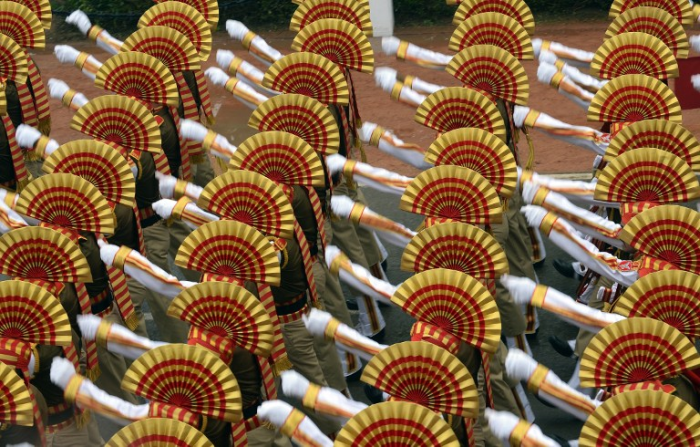 The parade is a flamboyant display of military might and cultural diversity of India.