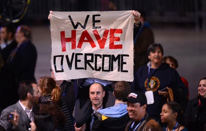 We Have Overcome, say Obama's America.