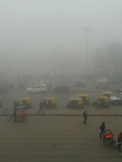 This is the third day in a row that thick fog has descended on the city.
<br/> Photo courtesy: Faizan Patel|Faizan Patel