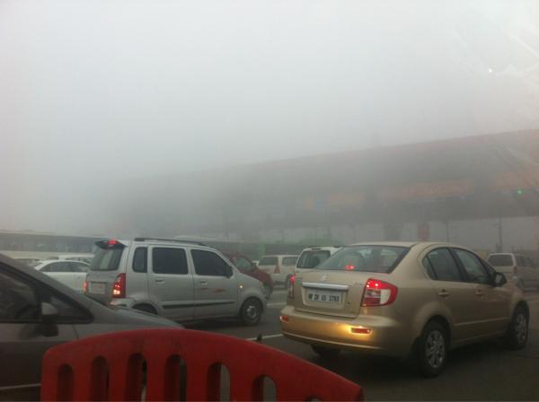 Poor visibility has thrown air, rail and road traffic completely out of gear.
<br/> Photo courtesy: hardikmsu|Hardik Mehta