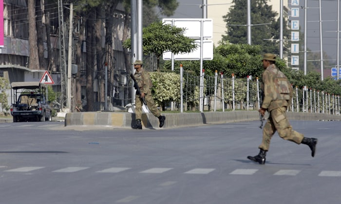 In all, at least 19 people were killed during the attack - six soldiers, two commandos, eight terrorists and three hostages. (AP Photo)