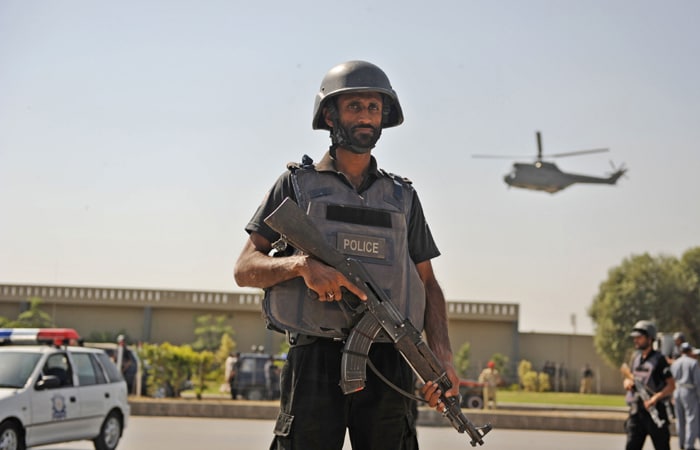 Another witness said that the firing was taking place in front of the office of the Inter-Services Public Relations (ISPR), located within the General Headquarters. All staff of the ISPR were asked to stay inside their office. (AFP Photo)