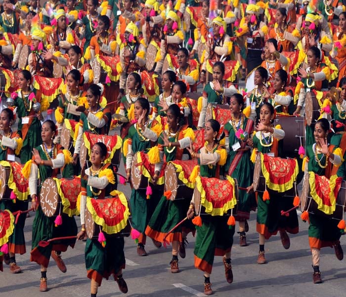 Celebration of India's sovereignty amidst the colours of life is what Republic Day celebrations are all about. The patriotic fervour of the people on this day brings the whole country together even in all Her diversity.<br><br>This picture gallery throws light on the Republic Day festivities and brings out the Nation's myriad cultures and traditions to the fore. (AFP Photo)