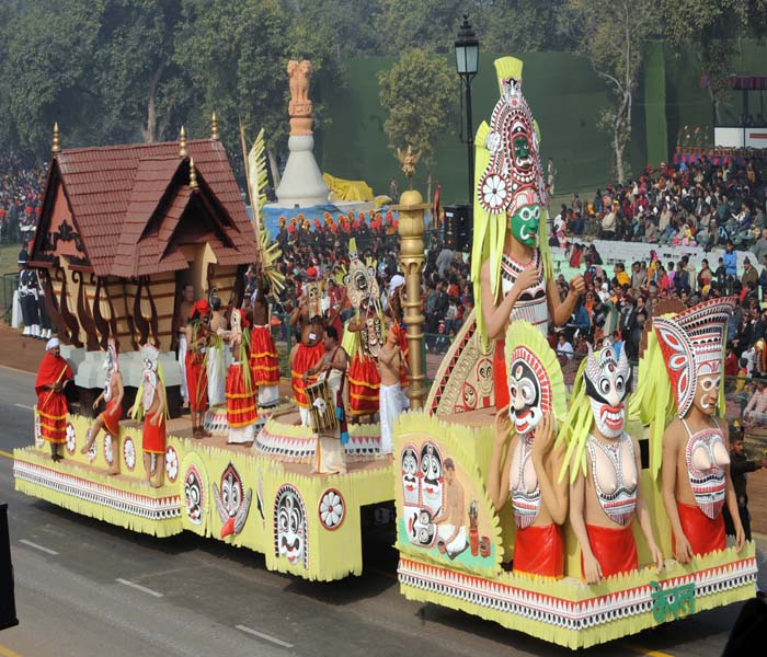 The parade is followed by a pageant of spectacular displays from different states of the country.<br><br>These moving exhibits depict scenes of activities of people in those states. The music and songs of the particular state accompany each display.<br><br>Here is a look at some of the tableaux from the various states. (AFP Photo)