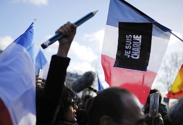 More Than A Million People Take Part in the Unity Rally in Paris, to Honour the Victims of the Charlie Hebdo attacks