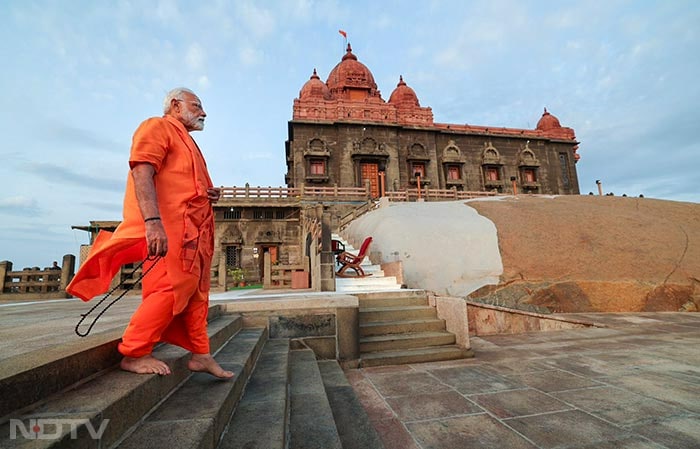 पीएम मोदी के लिए कन्याकुमारी में 2 हजार पुलिसकर्मी तैनात हैं. साथ ही तमिलनाडु पुलिस का कोस्टल सिक्योरिटी ग्रुप, कोस्ट गार्ड और नेवी भी तैनात है. फोटो: एएनआई