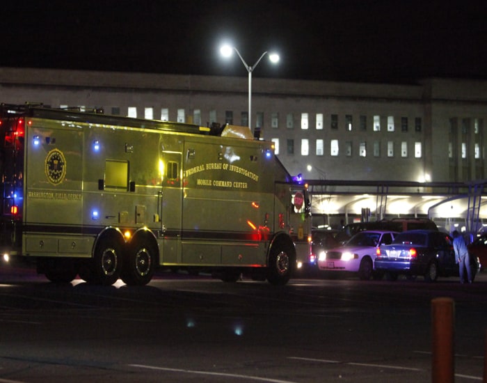 Initially, hundreds of employees at the Pentagon were ordered to go into "Code Red". The entire building was locked down with no one allowed to enter or leave.(AP Image)