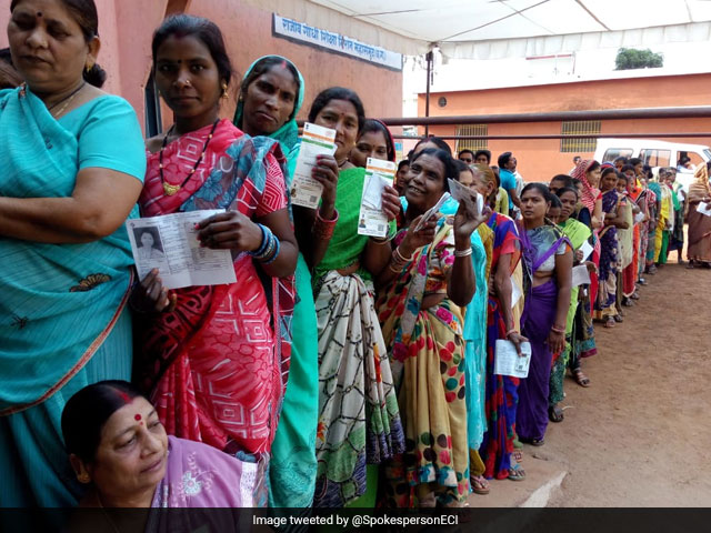 Women Voters Come Out In Large Numbers To Exercise Their Franchise Women Voters Come Out In Large Numbers To Exercise Their Franchise