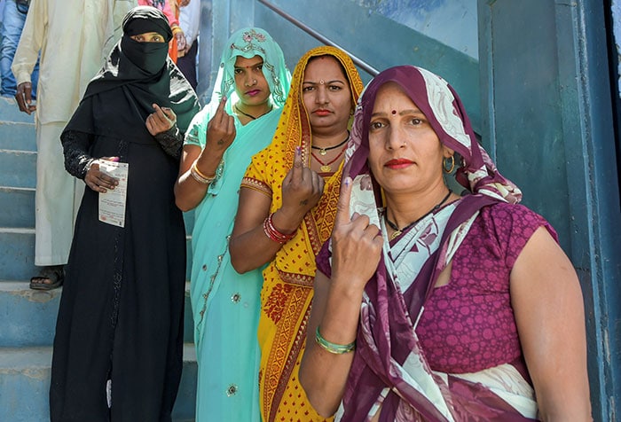 Women Voters Come Out In Large Numbers To Exercise Their Franchise