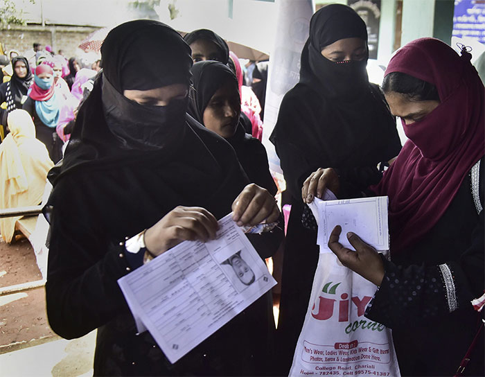 Women Voters Come Out In Large Numbers To Exercise Their Franchise