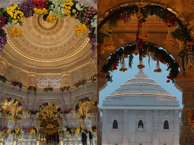 Pics inside Ram Temple: प्राण प्रतिष्ठा से पहले सामने आईं राम मंदिर के अंदर की ये खूबसूरत तस्वीरें