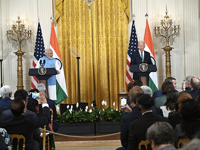 Photo : PM मोदी और जो बाइडेन ने दी ज्वाइंट स्टेटमेंट, पीएम मोदी ने कहा- सबकी नजरें भारत-अमेरिका पर