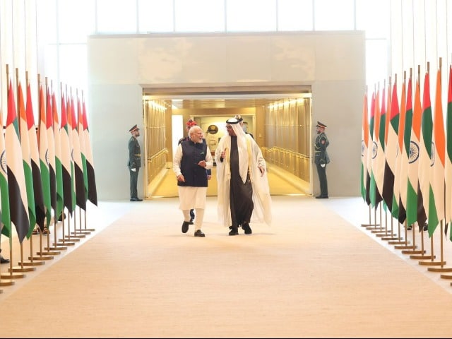 Photo : PM Modi Lands In UAE, Holds Talks With President Sheikh Mohamed bin Zayed