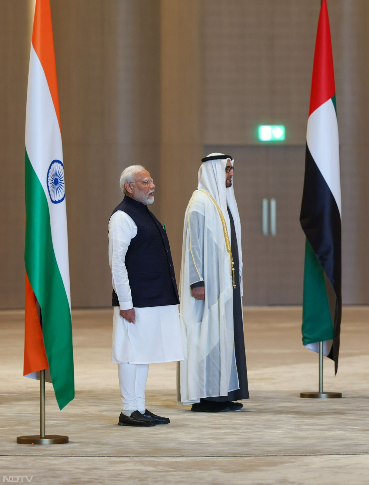 PM Modi Lands In UAE, Holds Talks With President Sheikh Mohamed Bin Zayed