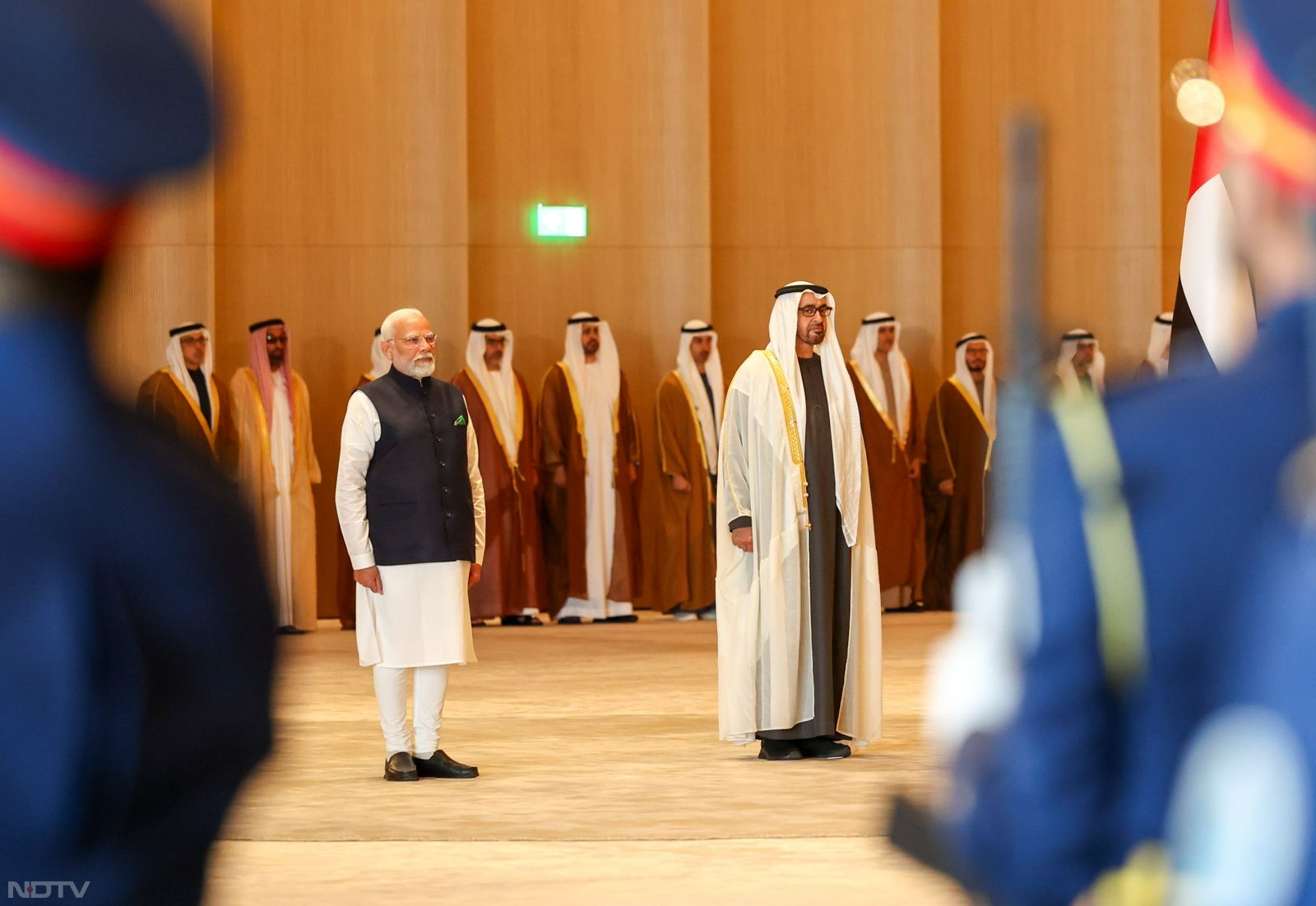 PM Modi Lands In UAE, Holds Talks With President Sheikh Mohamed Bin Zayed