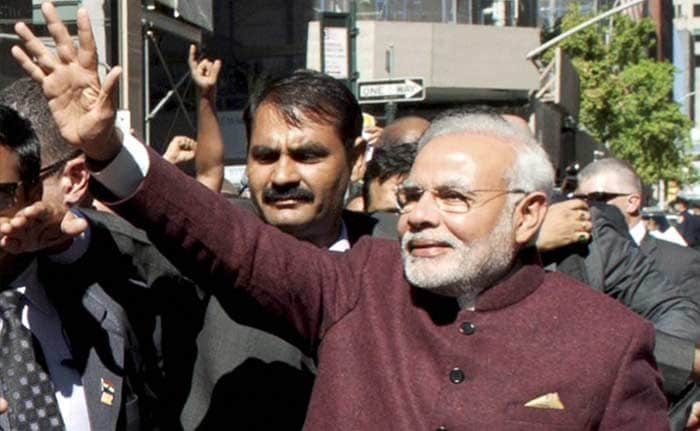 PM Narendra Modi Arrives in New York to a Rock-Star Welcome