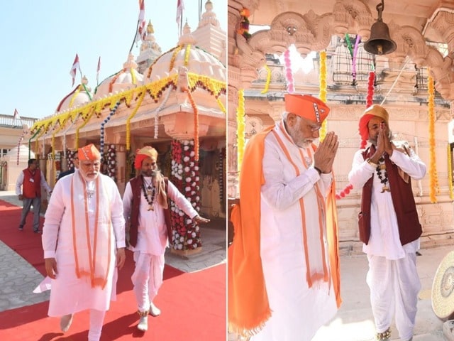Photo : पीएम मोदी ने किया श्री ओगाडनाथ जी मंदिर का दौरा, देखें तस्वीरें