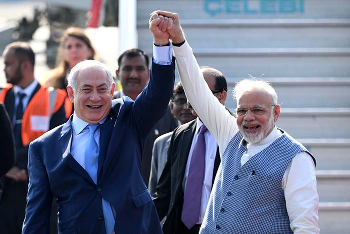 In Pics: With Hug And Handshake, PM Modi Welcomes Benjamin Netanyahu At Airport