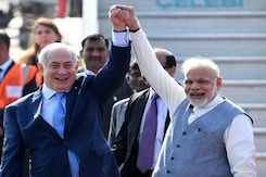 In Pics: With Hug And Handshake, PM Modi Welcomes Benjamin Netanyahu At Airport In Pics: With Hug And Handshake, PM Modi Welcomes Benjamin Netanyahu At Airport