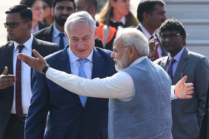 In Pics: With Hug And Handshake, PM Modi Welcomes Benjamin Netanyahu At Airport