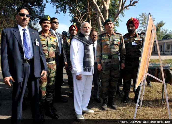5 Pics: PM Narendra Modi Visits Pathankot Base