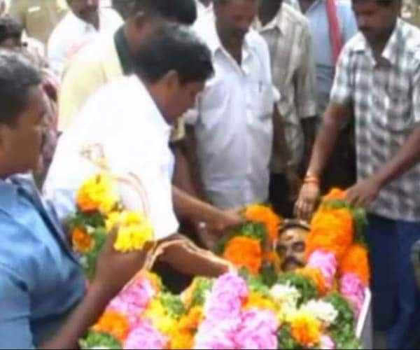 Meanwhile, three days after the incident, the Tamil Nadu government is yet to announce a compensation for the family of the policeman who died while on duty. Vetrivale leaves a wife and two children behind.<br/><br/><b/>SurferSpeak:</b><br/><br/><b/>Vasanth M says</b>: I feel so ashamed to live in a city with those inhuman ministers.<br/><br/><b/>Shaji Jacob says</b>: Just seen this shocking news. It's terrible such ruthless things happen in India still. All the people standing near the scene of the incident are heartless, they all should be responsible for the Sub Inspectors death and especially the Minister and the Collecter. Will they behave in the same way if it was one of their loved ones. Shame on the uncultured people. I would like to see what type of action the CM would take on the people and how they come forward to help the Sub Inspectors family.<br /> <br /> <a href="http://www.ndtv.com/convergence/ndtv/new/forums/postforum.aspx?sortid=1&sortLvl=1&trdId=2999" class="fbld fn fl ">Post your comments here</a>