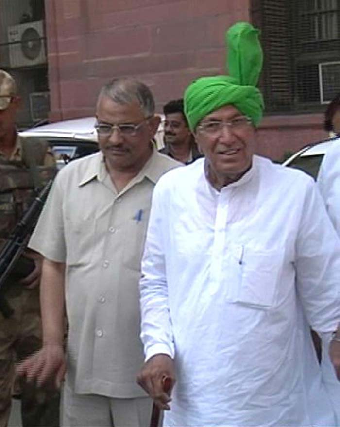 Former Chief Minister of Haryana, Om Prakash Chautala and his son Ajay Chautala were sentenced to 10 years jail term for illegally recruiting 3000 teachers.