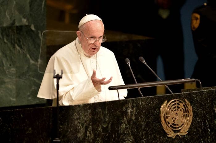 In a First Pope Francis Addresses UN General Assembly