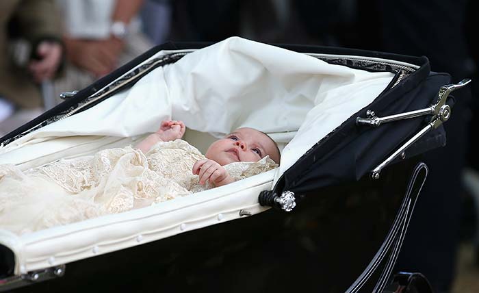 Britain\'s Princess Charlotte Christened in Second Outing