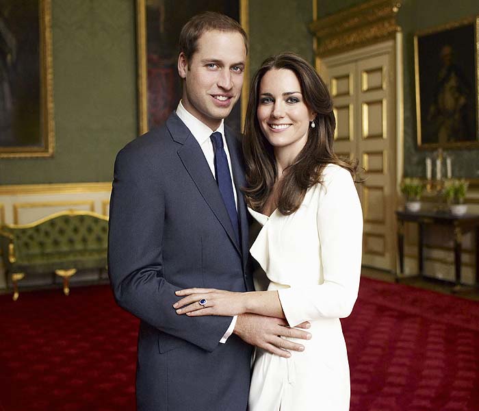 The photos were taken by celebrated fashion and celebrity photographer Mario Testino on November 25, 2010 in St James's Palace, London, more than a week after the couple's engagement was announced. <br> <br>

"I am very happy to have been asked to cover this historic moment that the whole world was waiting for. They are in their prime and brimming with happiness. I have never felt so much joy as when I see them together," Testino said. <br> <br>

Peruvian-born Testino is also the author of some of the most famous images of late Diana, Princess of Wales. (AFP photo)