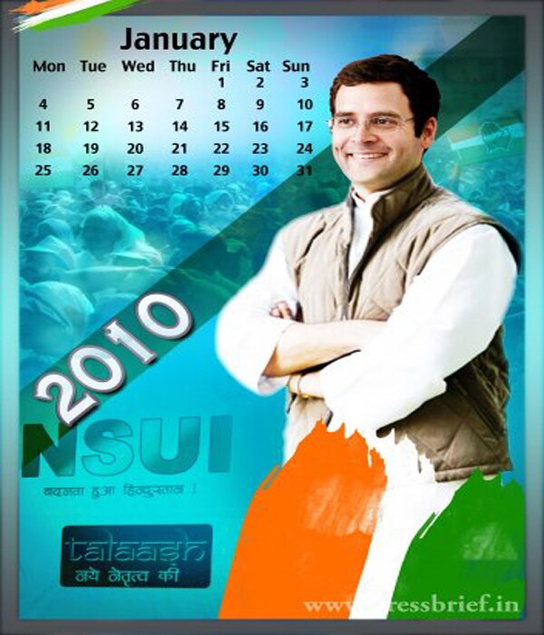 Gandhis First family of calendars