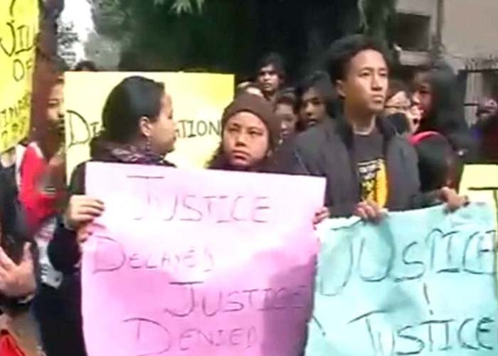 Protest in Delhi against Arunachal Pradesh student\'s death