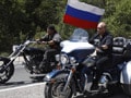Photo : Putin rides Harley Davidson at motorcycle show