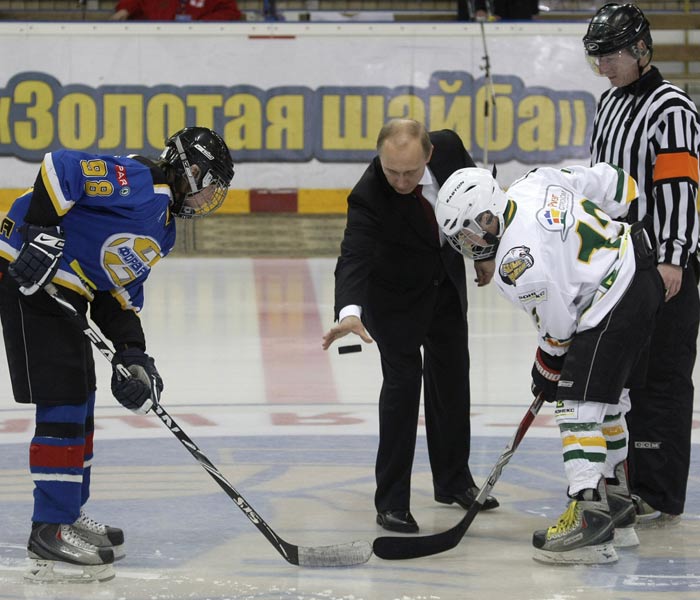 The 58-year-old Russian leader told reporters that he only started learning how to skate two months ago. (Photo courtesy: AFP)