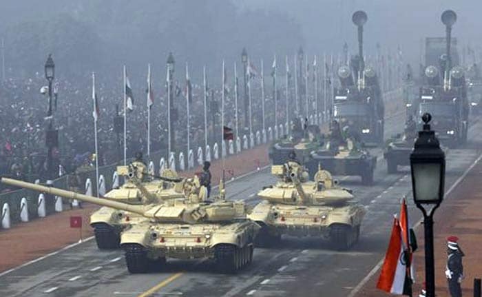 French Soldiers March On Rajpath For the First Time