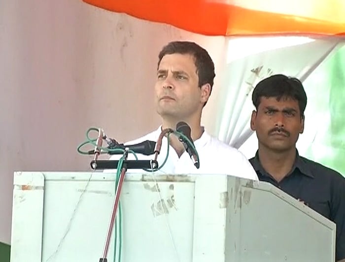 Congress Vice President Rahul Gandhi at a Rally in Bihar