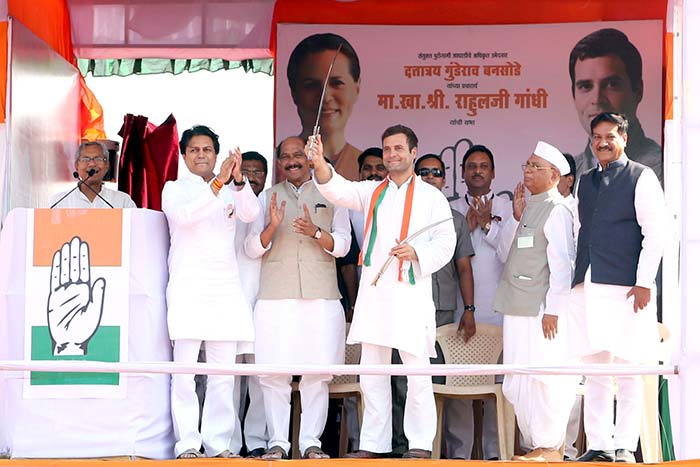 Rahul Gandhi's blistering attack on Narendra Modi  in Latur