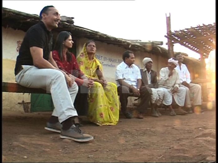 Rahul visits his adopted village