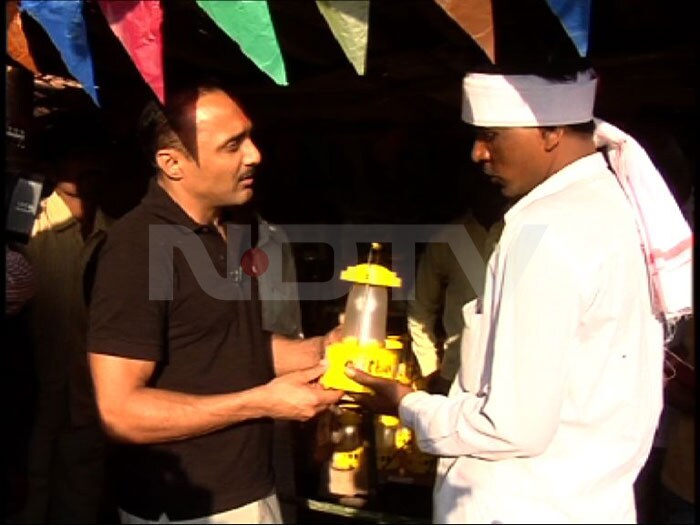 Rahul visits his adopted village