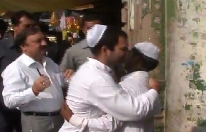 General Secretary of the Indian National Congress, Rahul Gandhi celebrated the festival of Eid-ul-Azha in his constituency of Amethi. (NDTV Photo)