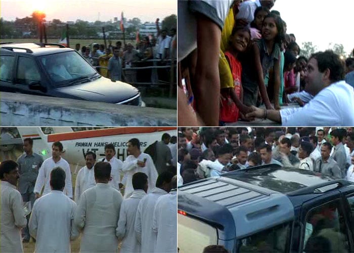 Congress General Secretary Rahul Gandhi broke through his security cordon near Tikamgarh in Madhya Pradesh to talk to children. It is reported that the Congress General Secretary spoke to the kids about education and the ongoing Commonwealth Games. (NDTV Photo)